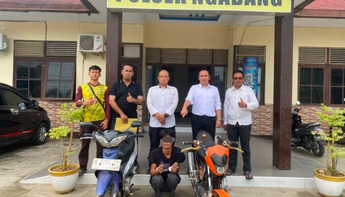 Kurang dari 24 Jam, Polsek Ngabang Tangkap Terduga Pelaku Curanmor