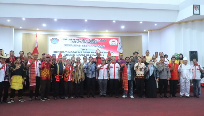 Gelar Sosialisasi Kebhinekaan, FPK Landak Ajak Masyarakat Rawat Kebhinekaan Menuju Indonesia Emas 2045