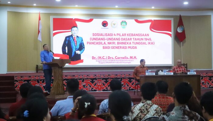 Sosialisasi 4 Pilar Kebangsaan di Landak, Cornelis Tekankan Pentingnya Pemahaman Ideologi Negara bagi Mahasiswa