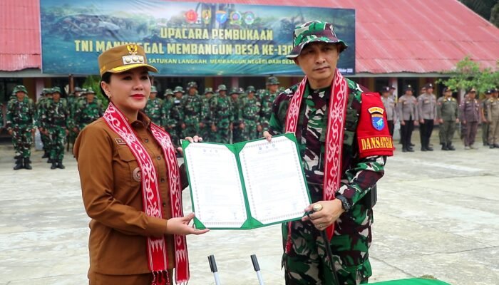 Bupati Karolin Buka TMMD ke-130 di Landak, Normalisasi Sungai Jadi Prioritas Dukung Pertanian