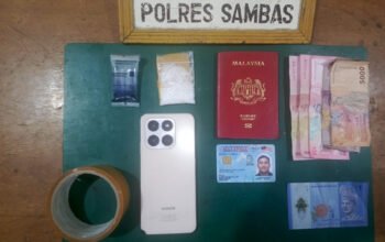 WNA Malaysia Bawa Sabu 9,2 Gram Lewat Jalur Tikus, Disembunyikan di Atas Pintu Kamar Mandi