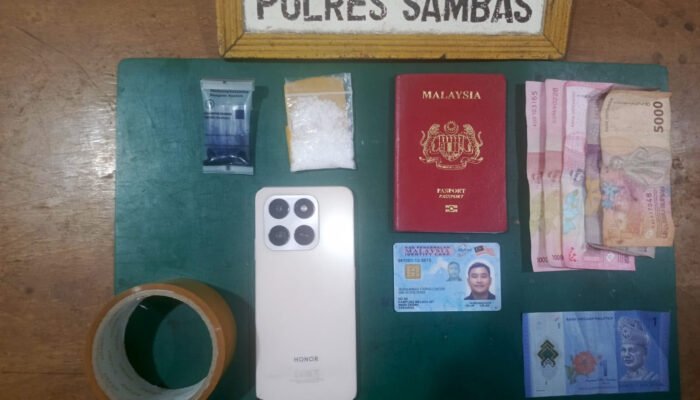 WNA Malaysia Bawa Sabu 9,2 Gram Lewat Jalur Tikus, Disembunyikan di Atas Pintu Kamar Mandi